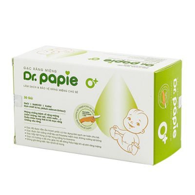 Gạc Rơ Lưỡi Cho Bé Dr Papie - Gạc Lau Răng Rơ Miệng Cho Bé