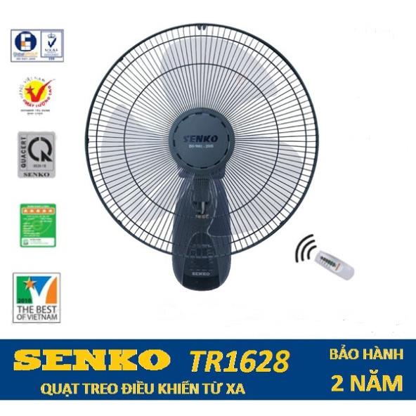 Quạt treo điều khiển từ xa remote Senko TR1628 mẫu mới - Fan treo tường senko tr 1683 - 1628