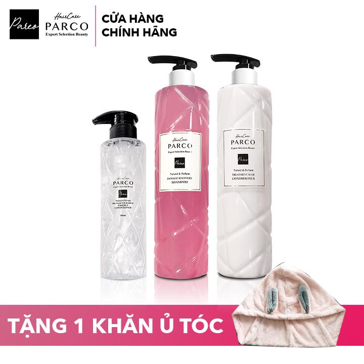 Combo Bộ 3 Dưỡng Tóc Chuẩn Parco - Dành Cho Tóc Hư Tổn