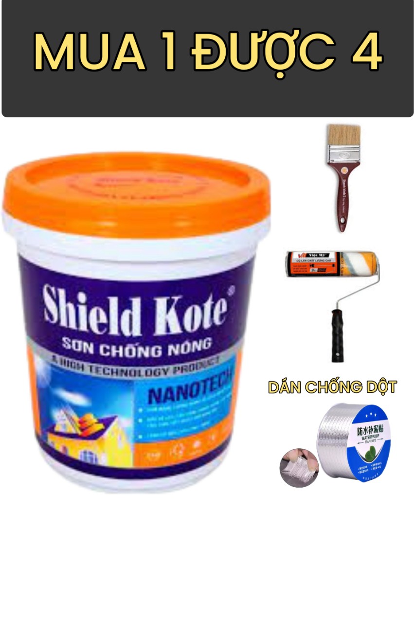 [HỎA TỐC 2H] 20kg Sơn Shield kote chống nóng làm giảm nhiệt độ trong căn nhà của bạn đáng kể chắm só