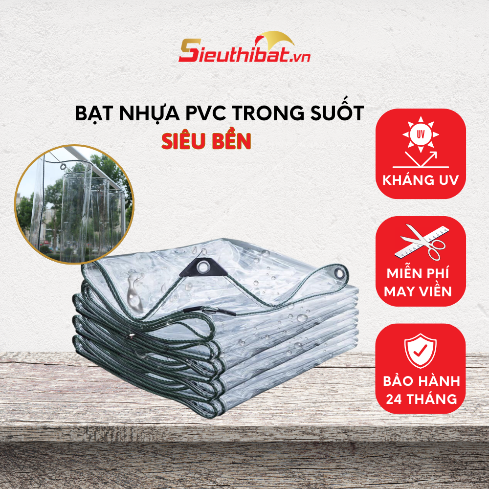 Bạt Nhựa PVC Trong Suốt Bạt Che Nắng Che Mua Lấy Ánh Sáng Siêu Bền