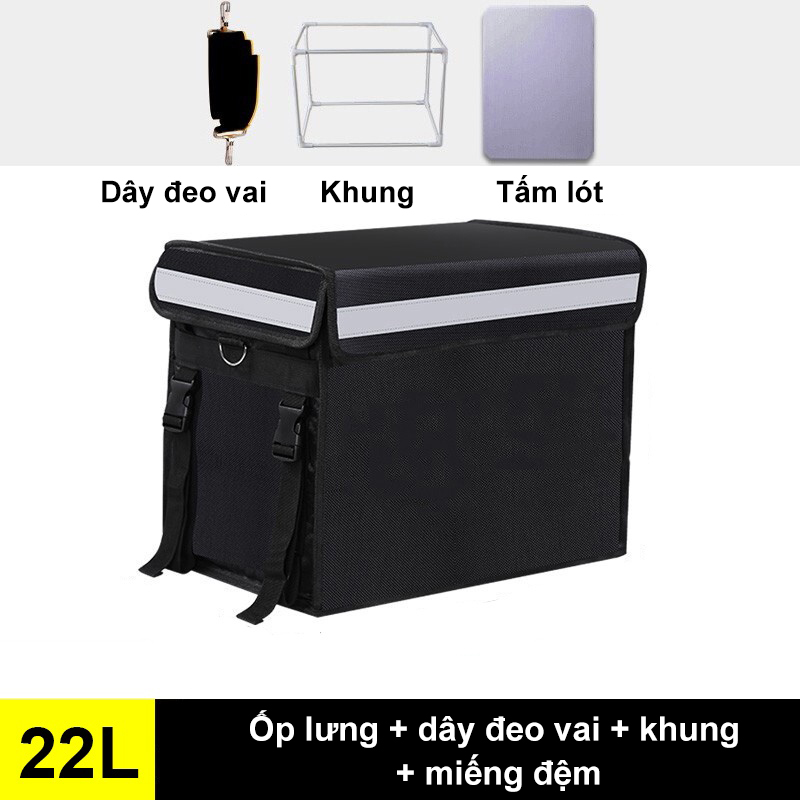 MIKI Túi Làm Lạnh Đồ Uống Cách Nhiệt Dung Tích 22L/32L/48L/62L Túi Shipper giao đồ ăn túi giao trà s