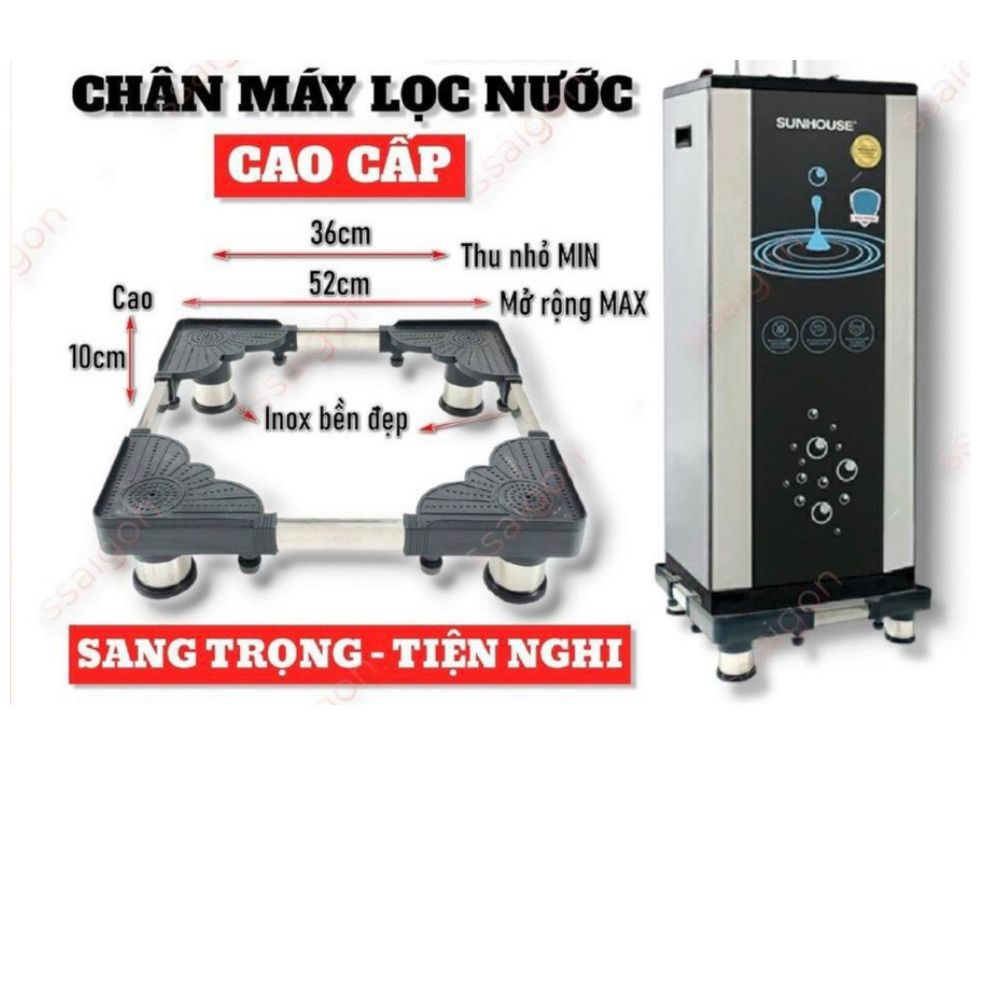 Kệ Chân Để Máy Lọc Nước bọc inox - Chân Đỡ Máy Lọc Nước nhựa - chân máy lọc nước đa năng