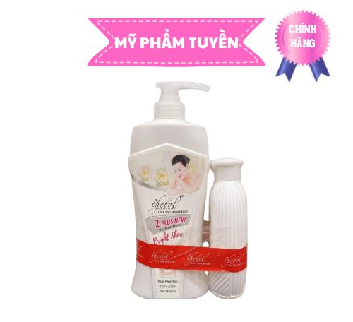 SỮA TẮM THEBOL EM TẮM ANH YÊU 650ML - HOA HỒNG LÁ NEEM NƯỚC HOA PHÁP (MÀU TRẮNG)