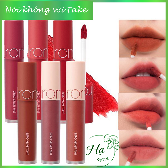 [HÀNG CHÍNH HÃNG ] Son Kem Lì Romand Zero Velvet Tint 5 màu Giữ màu siêu lâu