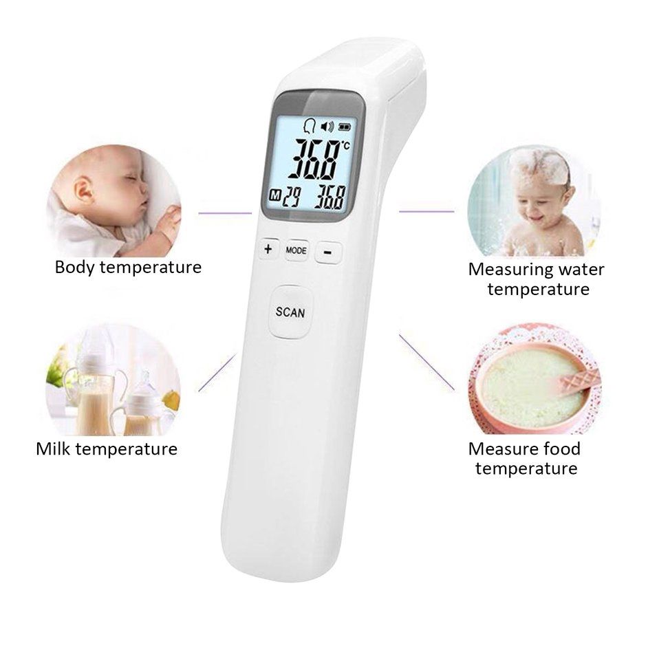 Nhiệt Kế Hồng Ngoại Đo Trán Đo Tai Thermometer Cầm Tay - Loại Tốt