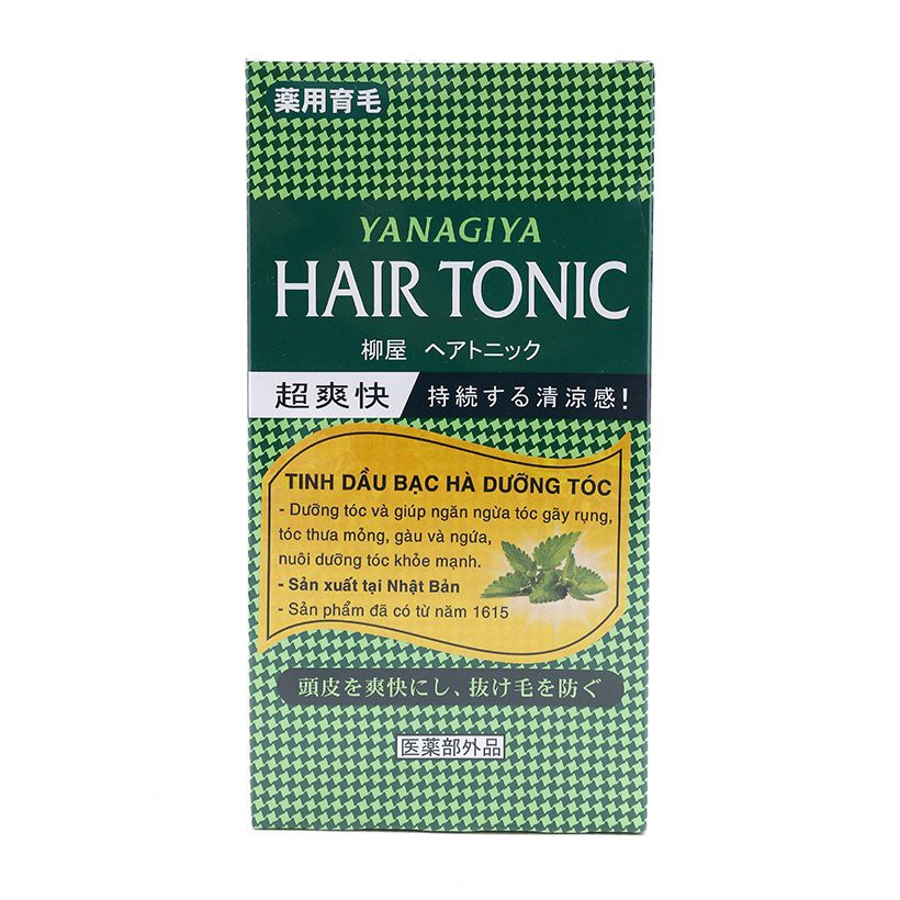 [Hà Nội] Tinh Dầu Bạc Hà Dưỡng Tóc Hair Tonic Medium Yanagiya 240Ml