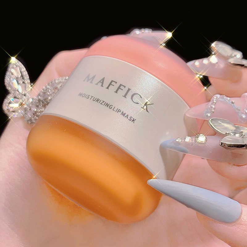 [HCM]Son Dưỡng Môi Và Mặt Nạ Ngủ Môi Maffick 2 Trong 1 ( Bộ 2 Hũ Hồng và Cam )