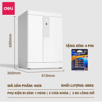 Két Sắt Mẫu Mới Deli 2025 Két Sắt Vân Tay Thông Minh Thiết Kế Không Tay Cầm Đẹp Mắt Sang Trọng Kích Thước To Phù Hợp Gia Đình Và Văn Phòng