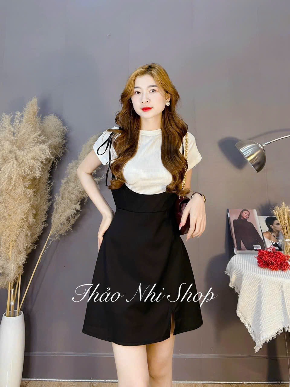 váy yếm hai dây hoa nhí hàn quốc chất đẹp váy yếm ulzzang dáng dài ( không  kèm áo) mã VY03 | Shopee Việt Nam