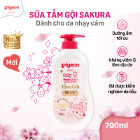 [TẶNG 1 CHAI 700ML KHI MUA SỐ LƯỢNG 2 CHAI] Sữa Tắm Gội Dưỡng Ẩm Cho Bé Sơ Sinh Pigeon 700ml Dịu Nhẹ Mềm Mại An Toàn Cho Da Chính Hãng - Hương Sakura/Jojoba/Hoa Hướng Dương