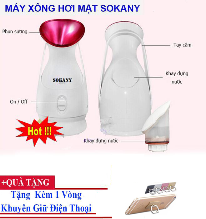 Máy Xông Hơi Mặt Sokany Ban May Xong Hoi Mat Máy Xông Hơi Cho Da Thâm . Phiên Bản Đang Gây Sốt Cho Chị Em Hiện Nay Hơi Nước Giúp Làm Sạch Sâu Mang Đến Cho Bạn Một Làn Da Min Màng !