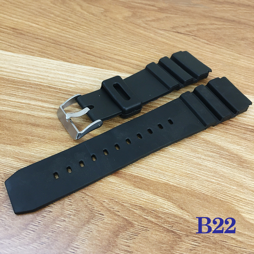 Dây đeo silicon thay thế cho dây đồng hồ Casio chống nước F94 F91 F200 F201 MW240 LA670 LA680 A158..