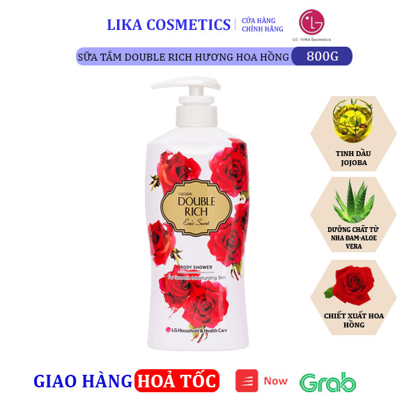 [HCM]Sữa tắm Double Rich Hoa Hồng 800g 8935030218830