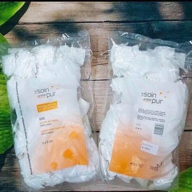 Bông tẩy trang Tetra Pháp 500 miếng