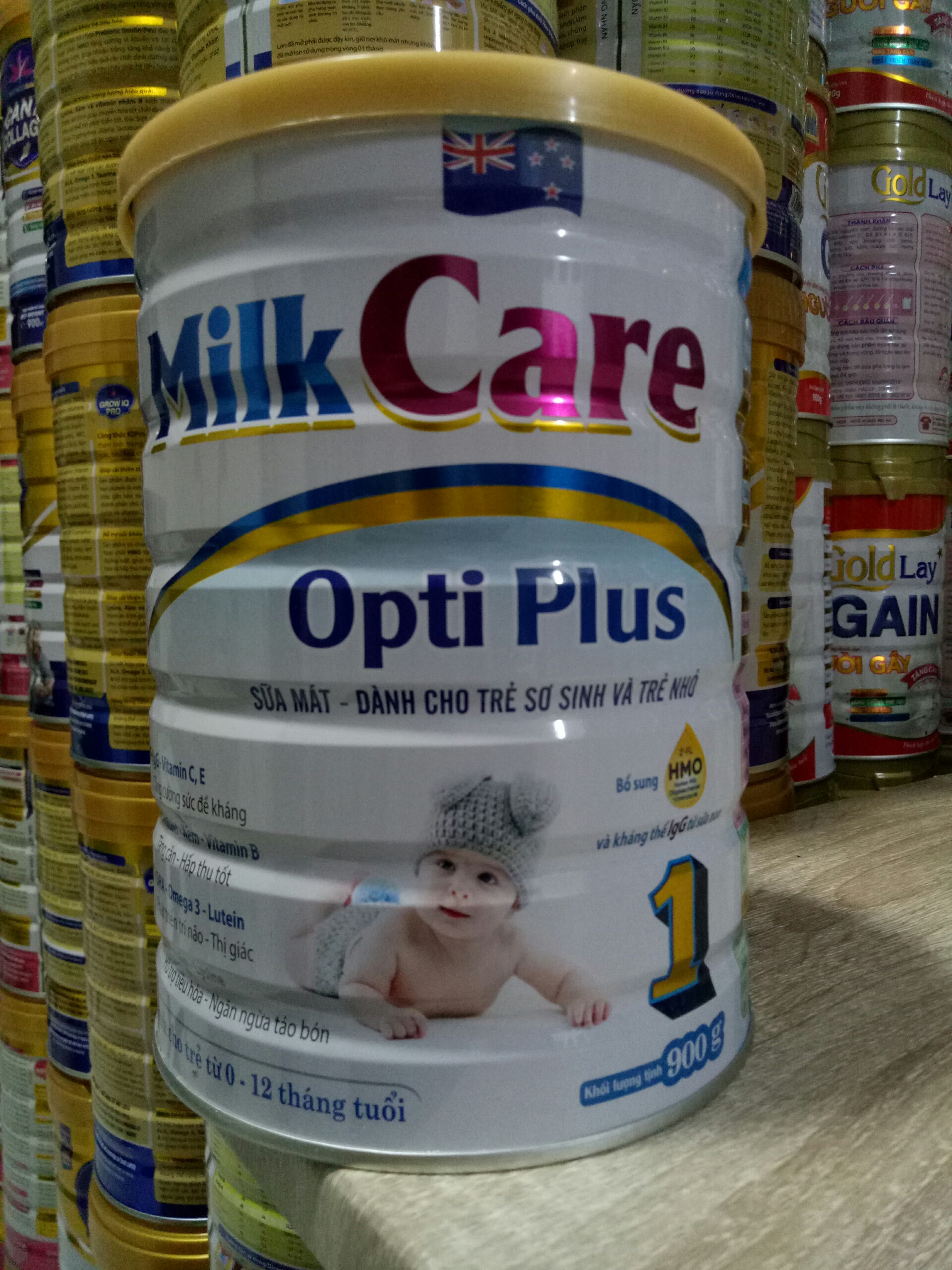 Sữa bột Milkcare Opti Plus 1 lon 900g - Dành cho trẻ sơ sinh và trẻ nhỏ 0-12 tháng tuổi (Hấp thu tốt