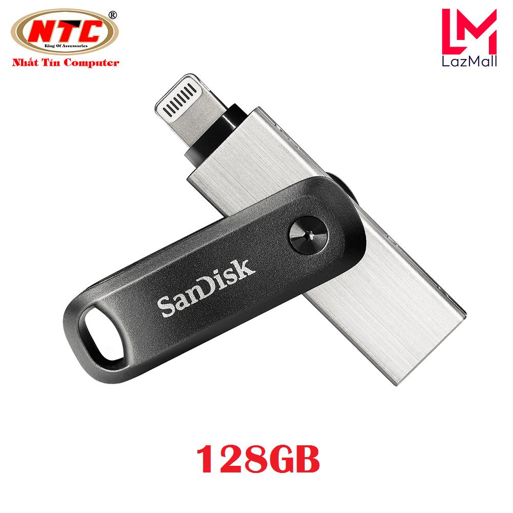 USB OTG SanDisk iXpand Go 128GB cho iphone từ 14 pro max trở xuống (Bạc) Nhat Tin Authorised Store