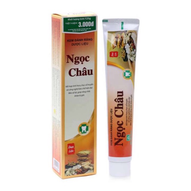 Kem Đánh Răng Dược Liệu Ngọc Châu 125G