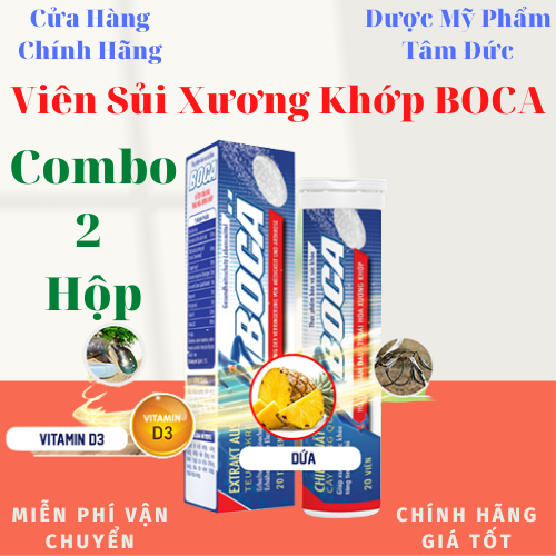 [Hcm][ Combo 2 Hộp] Viên Sủi Boca Chiết Xuất Cây Móng Quỷ Giúp Khớp Xương Chắc Khoẻ Và Vận Động Linh Hoạt (Hộp 20 Viên) - Dmptd