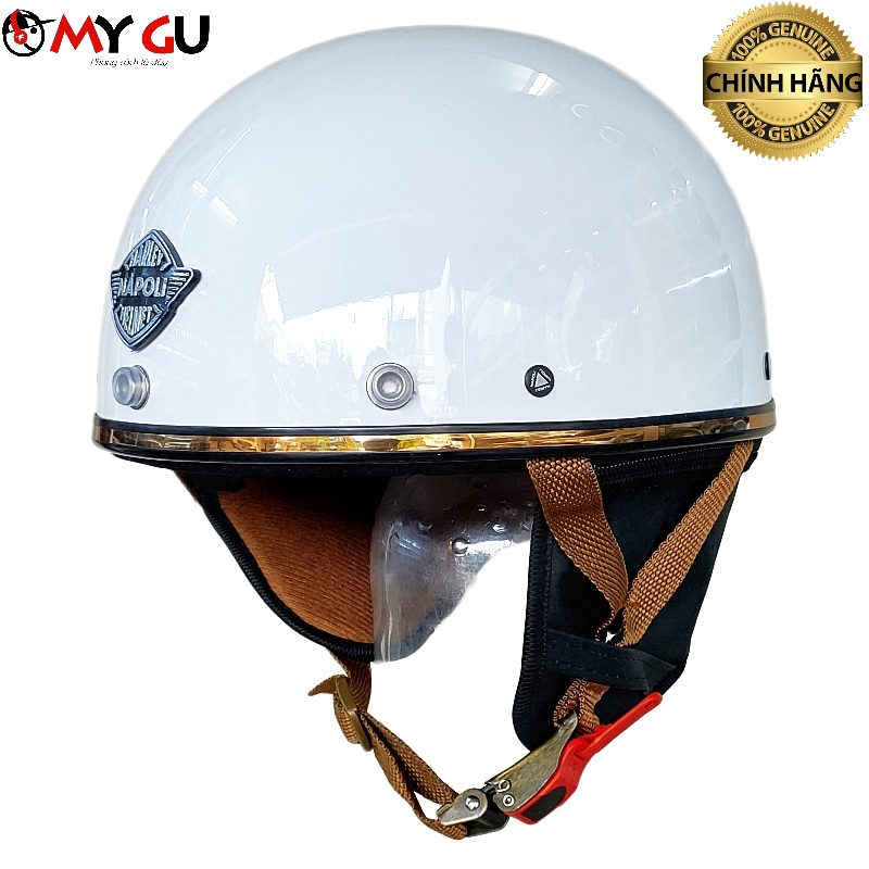 Mũ bảo hiểm nửa đầu cao cấp [CHÍNH HÃNG] Napoli N120 - Nón Bảo Hiểm 1/2 Napoli Harley