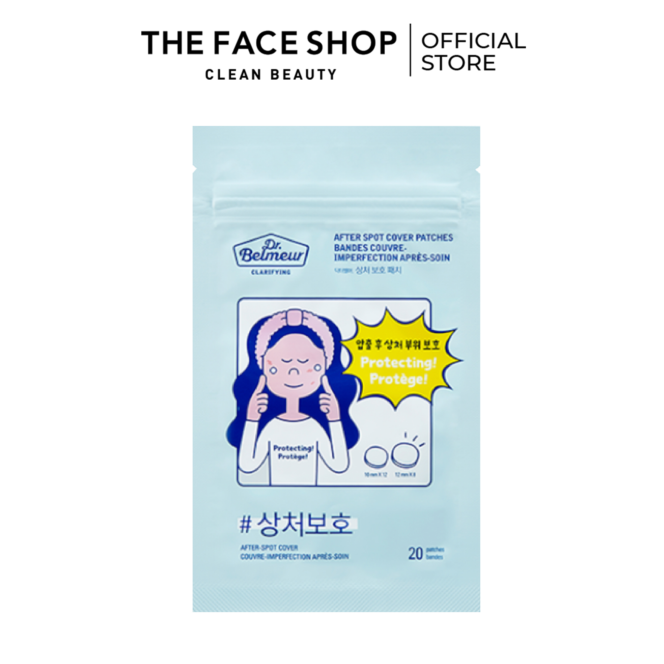 Miếng Dán Mụn The FaceShop Clarifying Arter Spot Cover Patches (20Pcs)