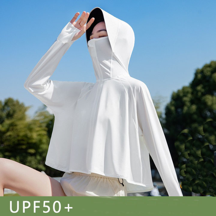 Áo Khoác Chống Nắng Nữ Chống Tia Cực Tím UPF50++ Áo Khoác Nữ Chống Nắng Lụa Điều Hoà Thoáng Mát