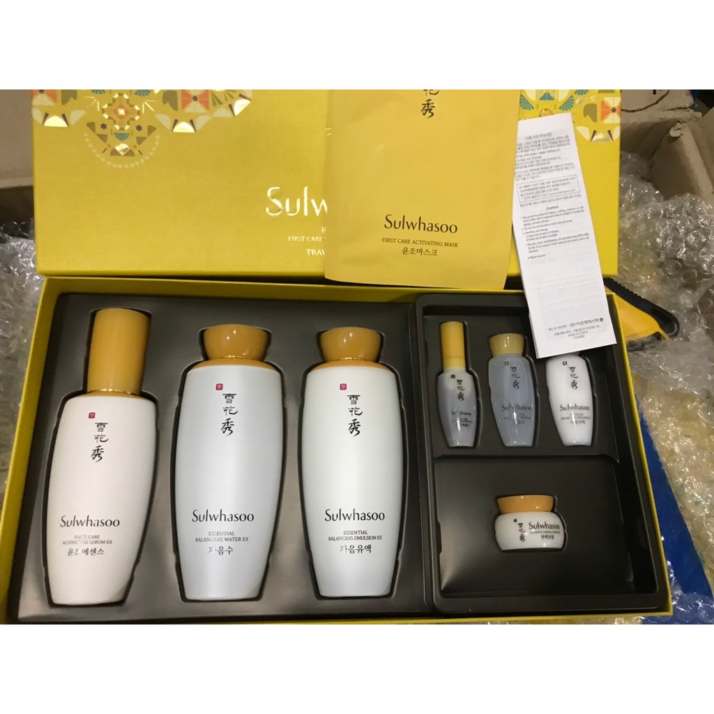 [Hcm]Sét Dưỡng Da Đặc Biệt Chống Lão Hóa Nâng Cơ Sulwhasoo First Care Essential Set Chất Lượng Sản Phẩm Đảm Bảo An Toàn Đến Sức Khỏe Người Dùng Và Cam Kết Hàng Đúng Mô Tả