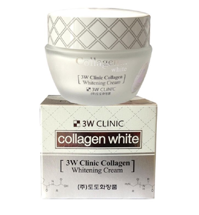 [HCM]Kem Dưỡng Trắng Da Tinh Chất Collagen 3W Clinic Collagen Whitening Cream 50g