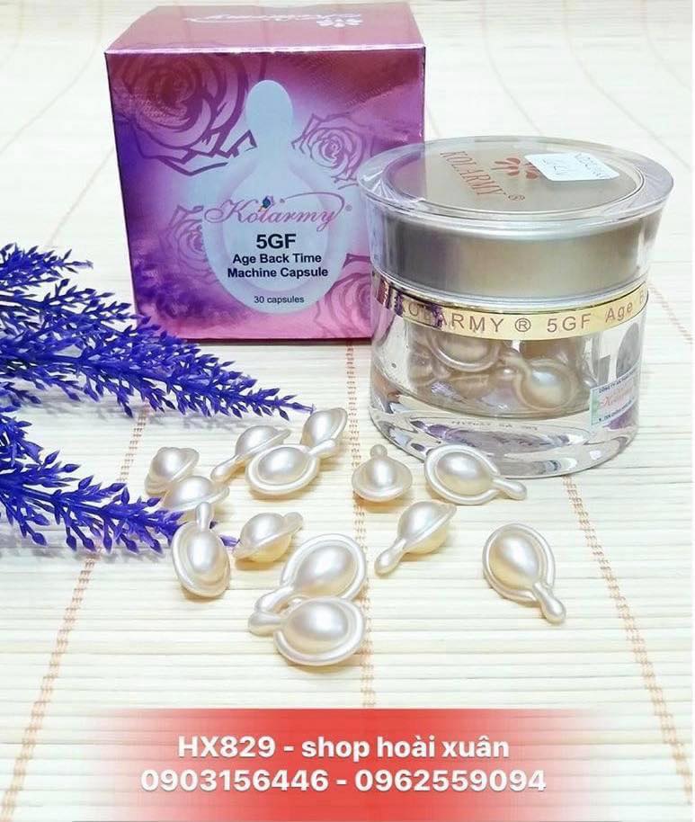 [Hcm]Tinh Chất Serum Dạng Viên Nang Dưỡng Da Tái Tạo Và Ngăn Ngừa Lão Hoá Da 5 In 1 Kolarmy 5Gf Hoa Hồng - Hx829