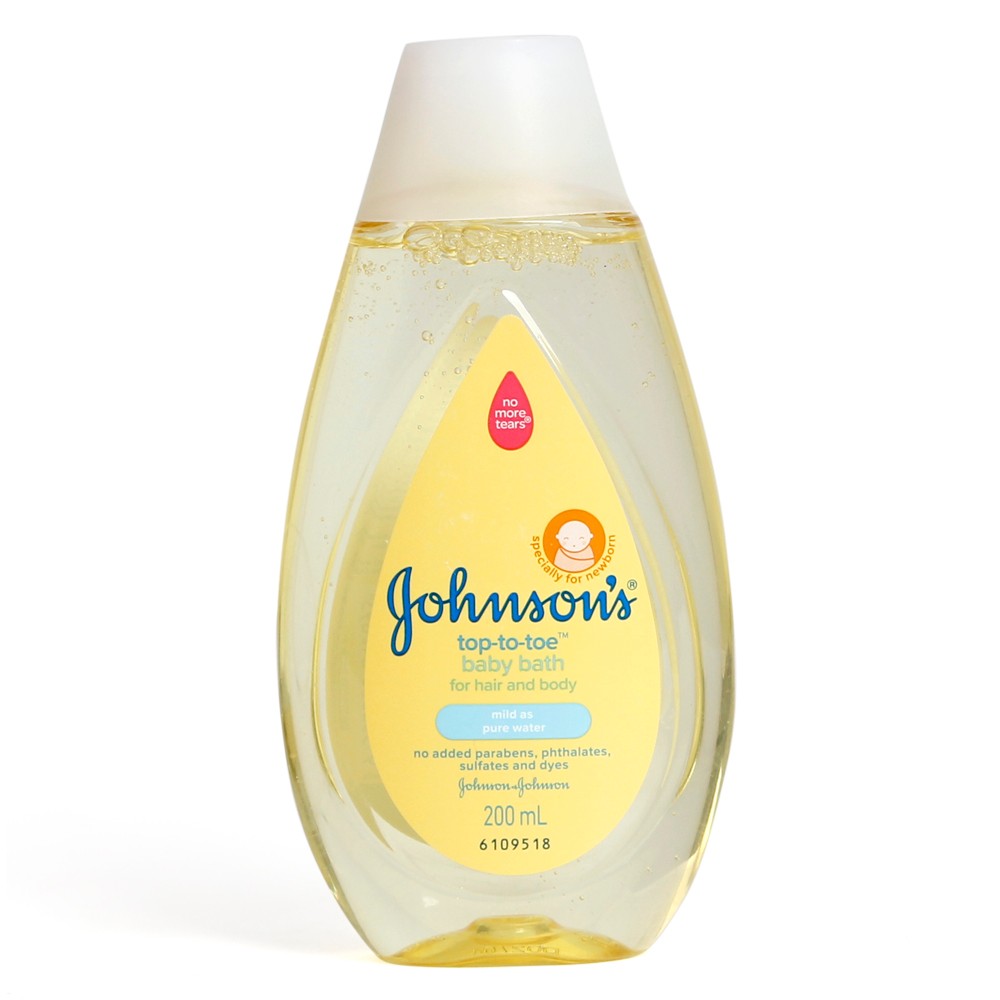 [Hcm]Sữa Tắm Gội Toàn Thân Trẻ Em Johnsons Baby 200Ml ( Mẫu Vàng)