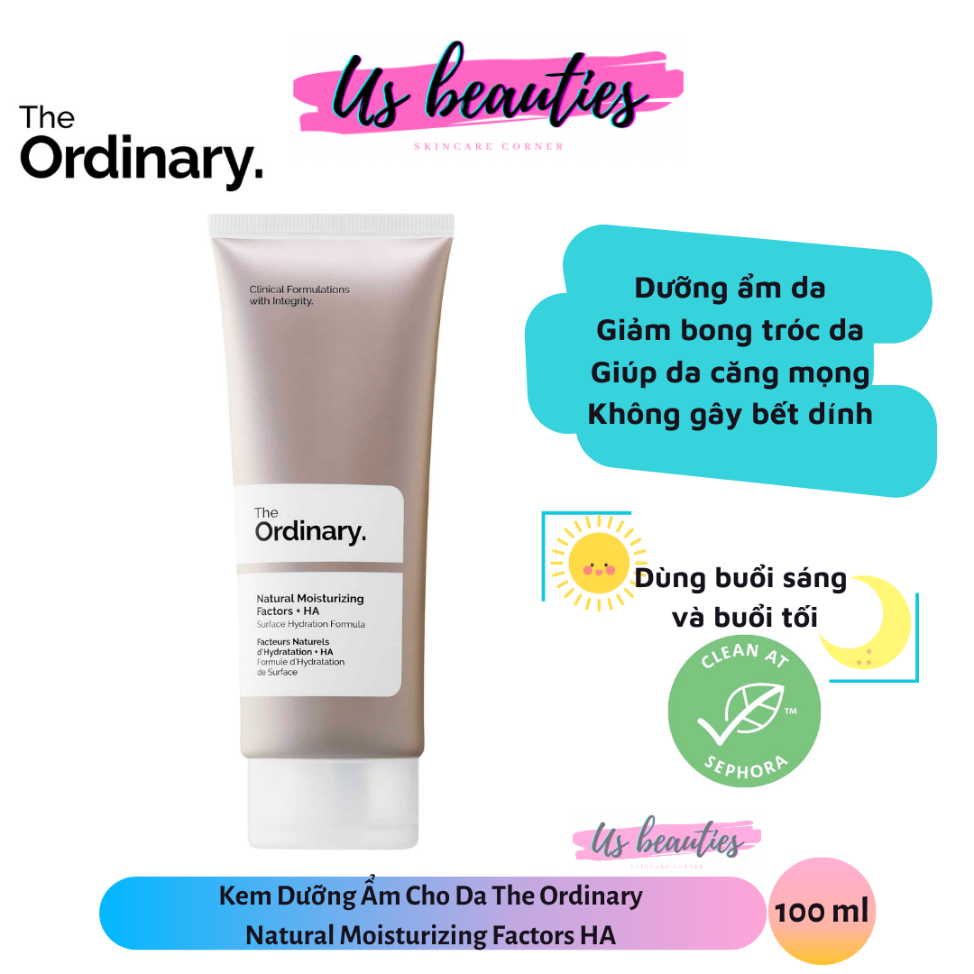 [HCM]Kem Dưỡng The Ordinary Natural Moisturizing Factors HA Tuýp Lớn 100ml