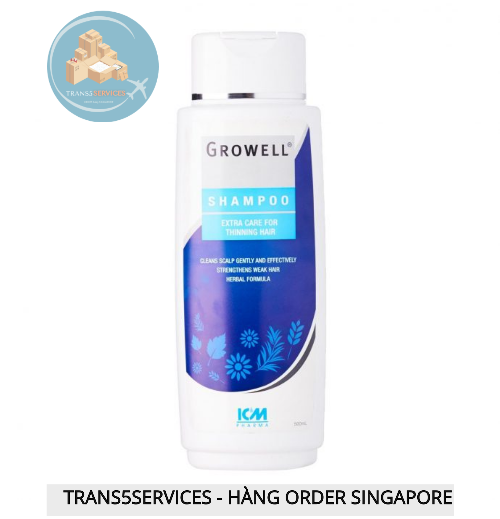 [Chính Hãng] Dầu Gội Đầu Growell Singapore 500Ml/200Ml