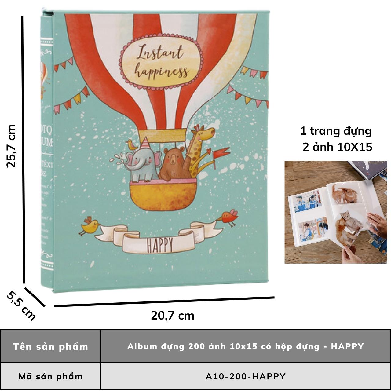 Album ảnh 10x15 đựng 400 tấm có hộp sang trọng cao cấp lưu ảnh gia đình quà tặng ý nghĩa Tú Vy Studi
