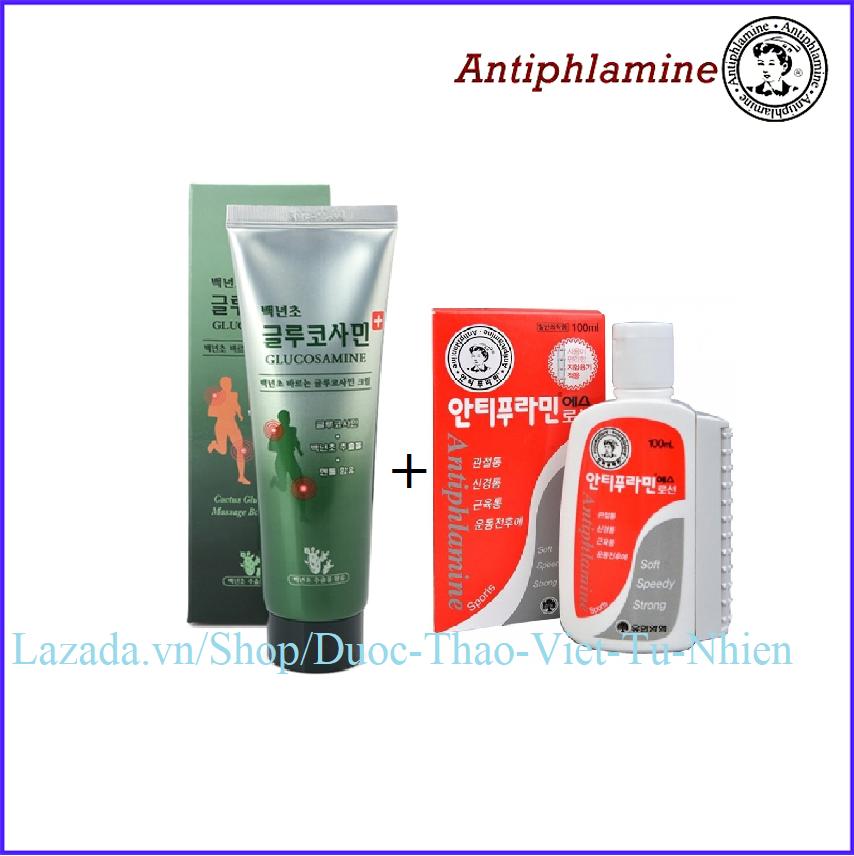 Bộ Dầu Lạnh 150ml Hàn Quốc hỗ trợ xương khớp và Dầu nóng xoa bóp/massage 100ml