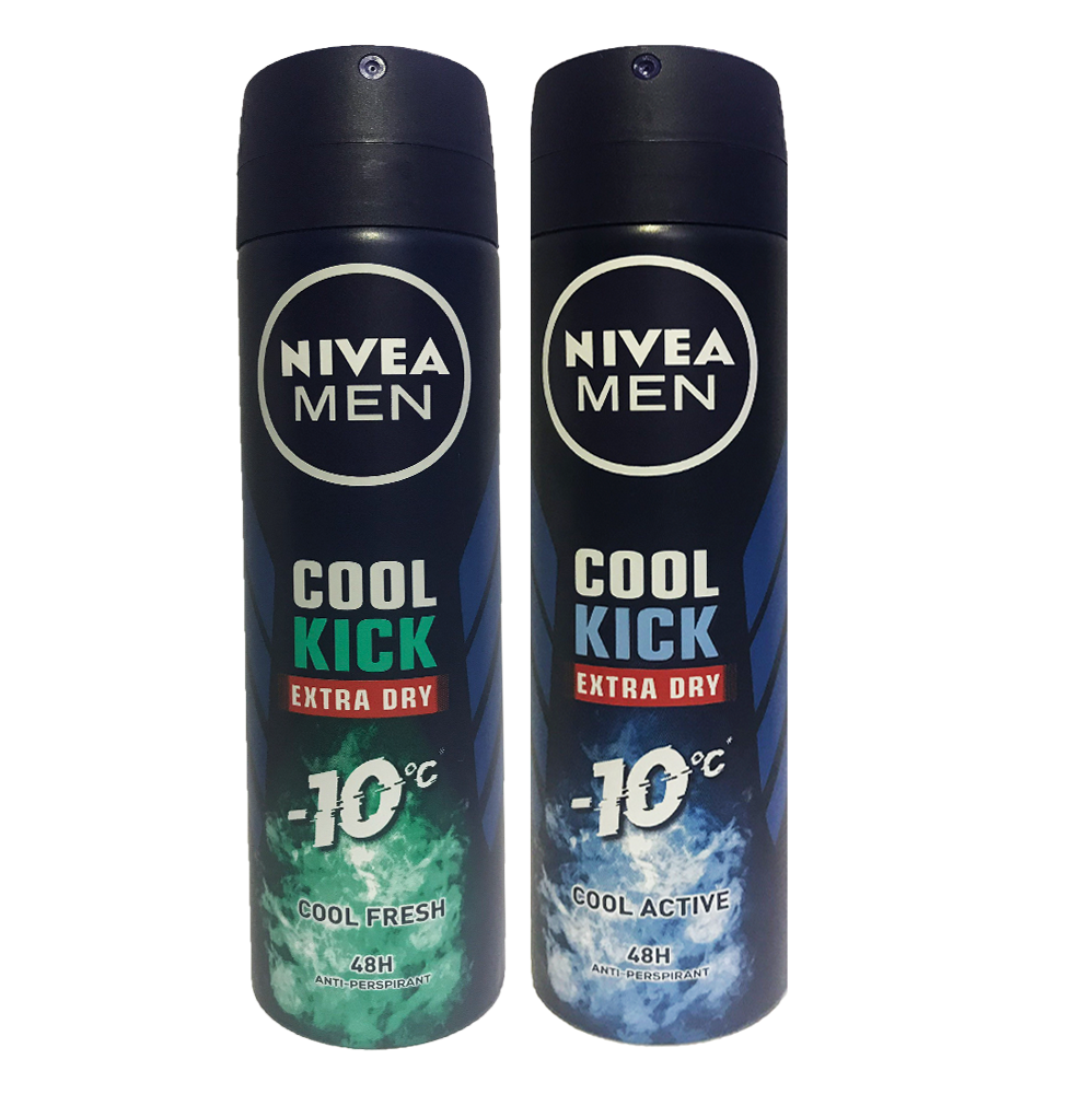 Xịt Khử mùi Nivea Men Cool Kich Extra Dry Mẫu Mới-150ml/chai