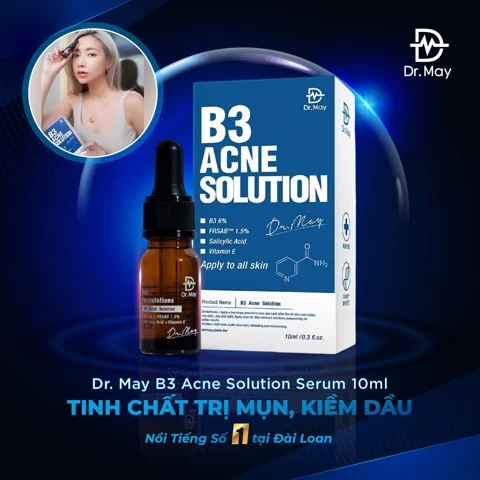 TINH CHẤT DR.MAY B3 GIẢM MỤN DẦU NHỜN - DR.MAY B3 ACNE SOLUTION SERUM