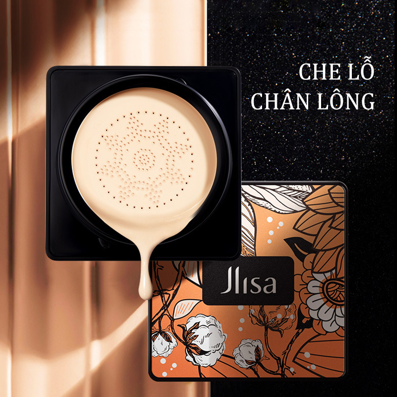 [HCM]Phấn Nước Jlisa  kèm bông mút cao su (Nội địa Trung)，Phấn Cushion chống nắng che khuyết kiềm dầu