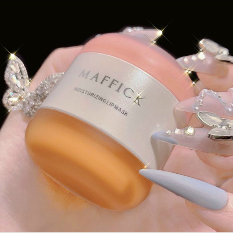 [HCM]Son Dưỡng Môi Và Mặt Nạ Ngủ Môi Maffick 2 Trong 1 ( Bộ 2 Hũ Hồng và Cam )