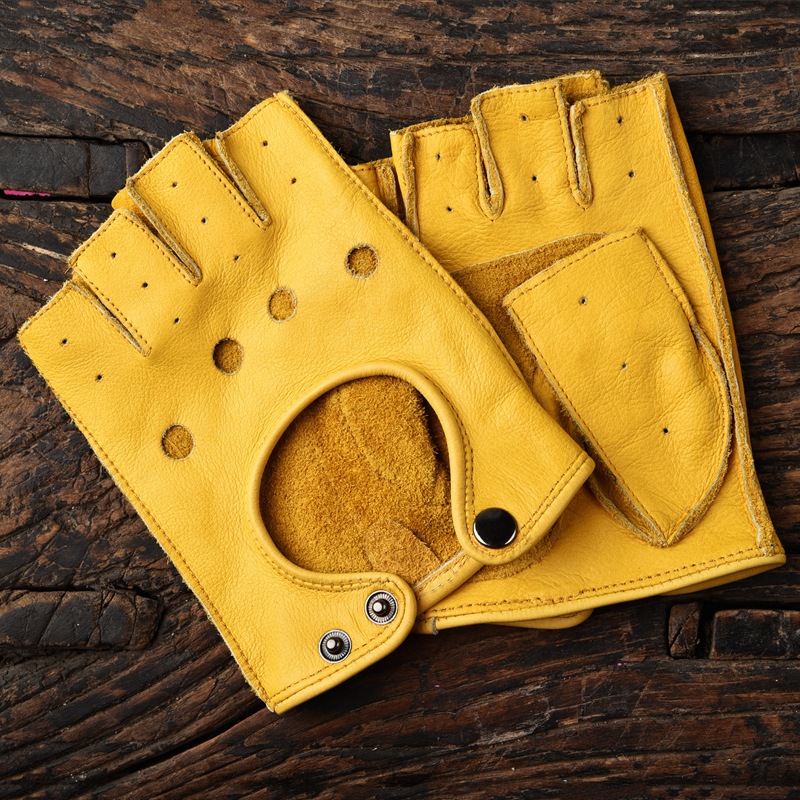 Găng tay da cừu ngón cụt Biker/ Sheepskin Finger Gloves