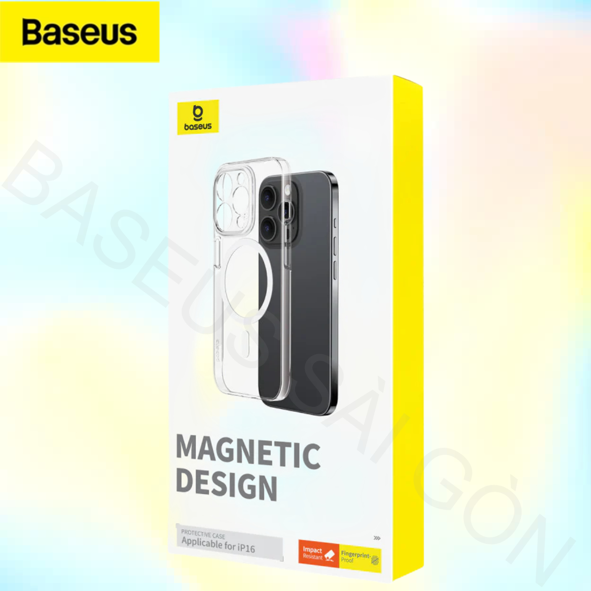 Ốp lưng trong cứng siêu mỏng từ tính Baseus Crystal Series Magnetic cho iPhone 16 Series ( Không ố v