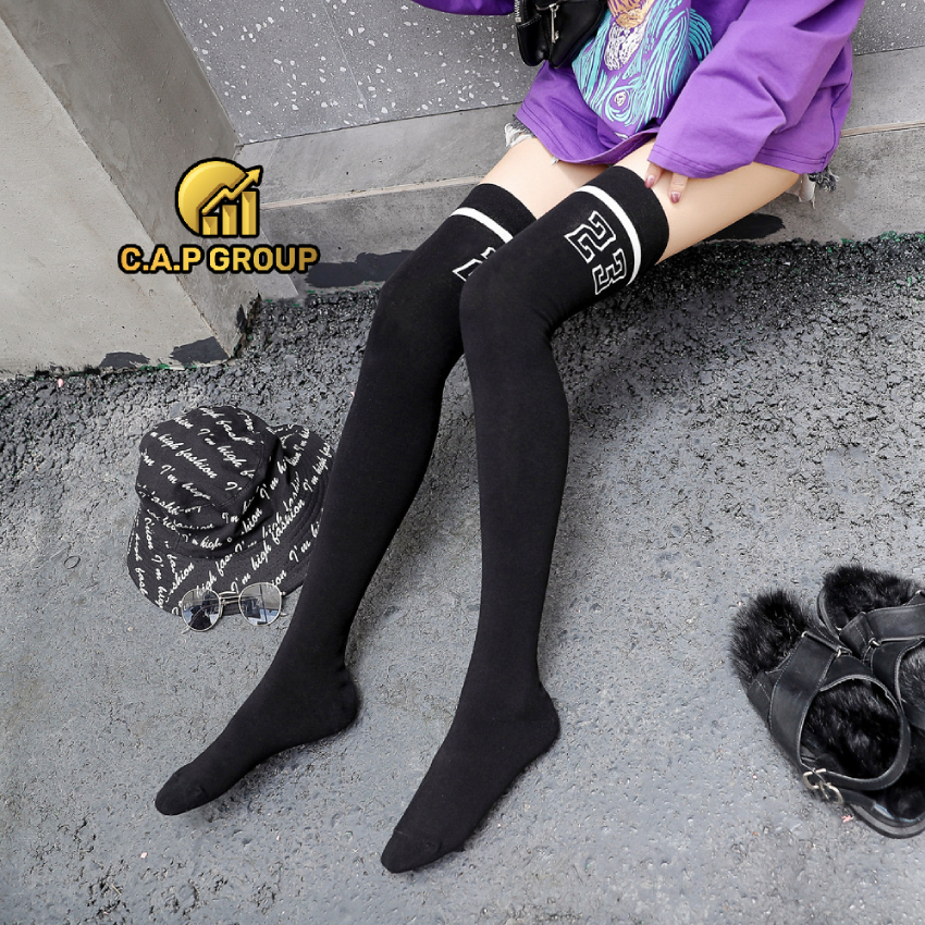 Tất vớ qua đầu gối cho nữ kiểu nữ sinh Nhật Bản cổ cao style Hàn Quốc cosplay học sinh