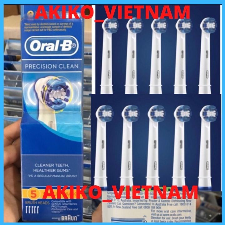 Oral B [Oral B ❤❤]Set 5 Đầu bàn chải điện Oral B Braun đầu bàn chải điệnHàng Đức