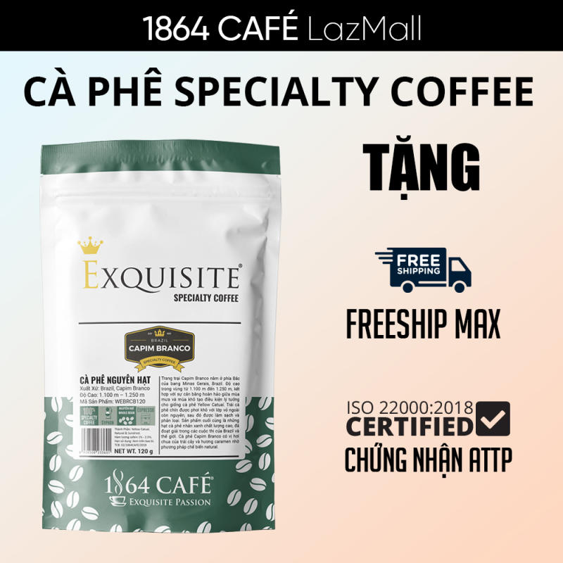 120g Specialty Coffee Nguyên Hạt Brazil Capim Branco Cà Phê Hảo Hạng Exquisite®