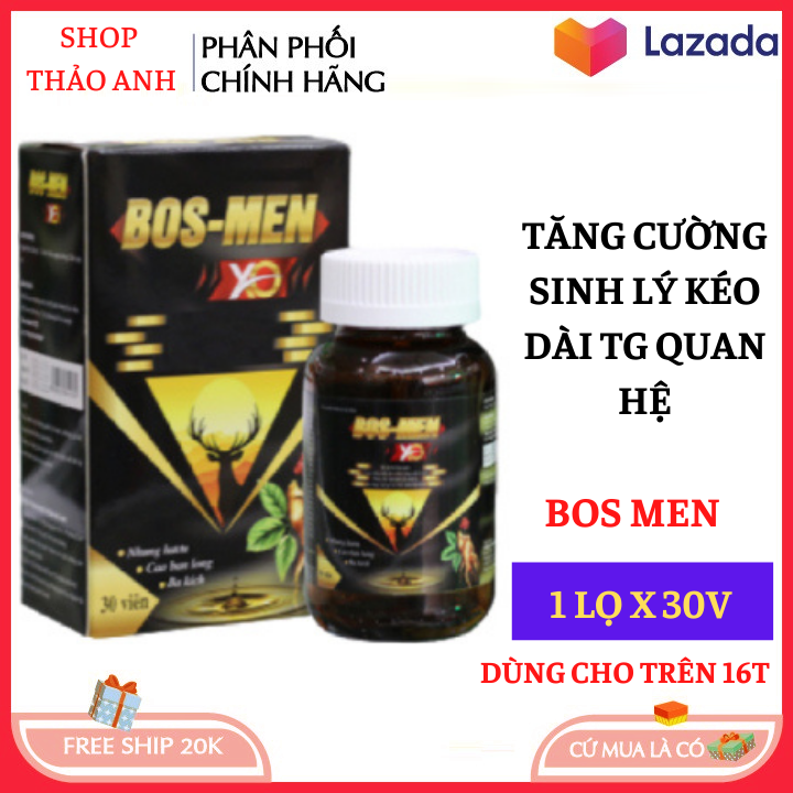 Bos Men Tăng Cường Sinh Lý Cho Cả Nam Và Nữ Hộp 30 Viên