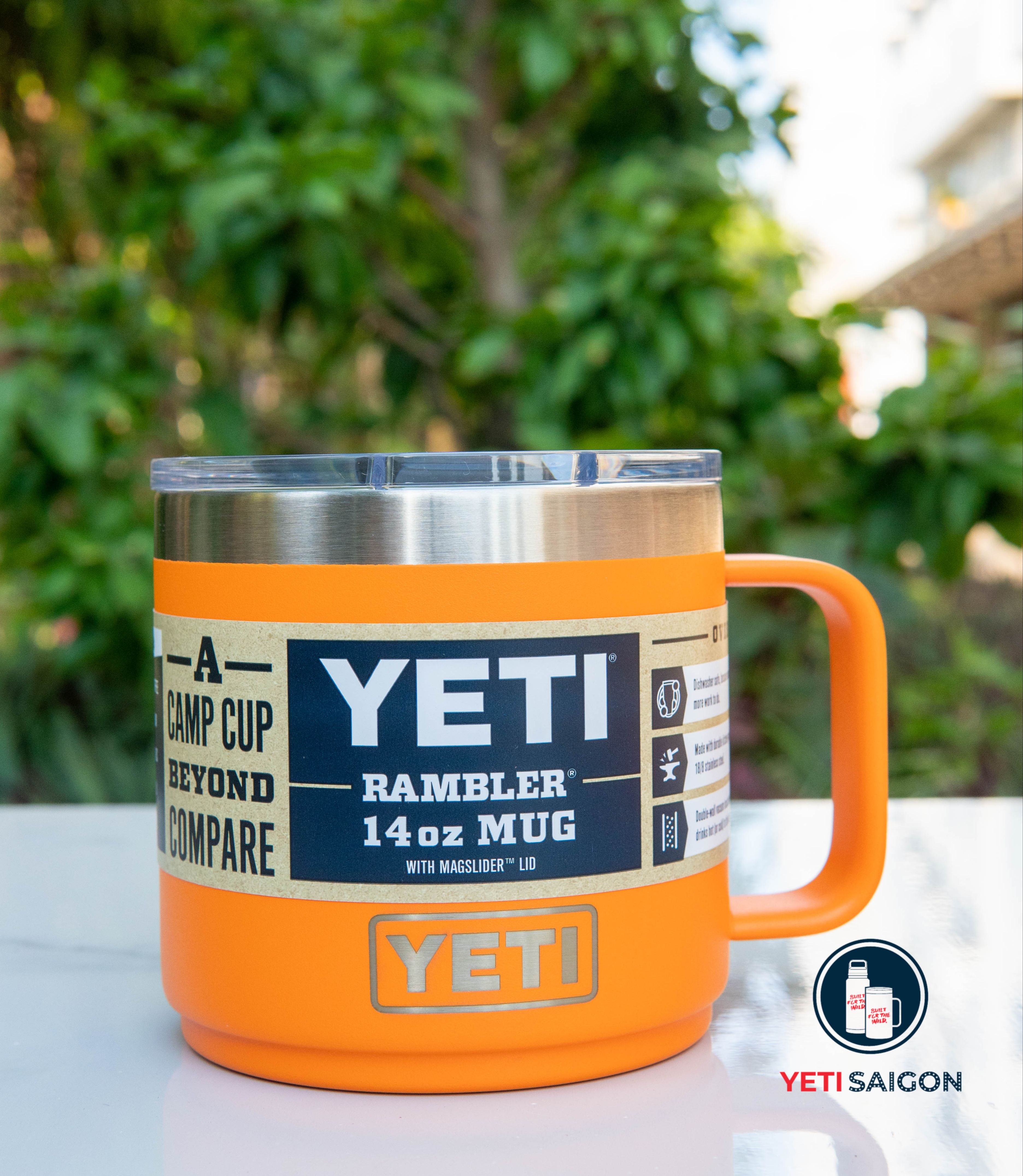 Ly Cốc Giữ Nhiệt Cao Cấp YETI MUG 14oz - 10oz - Nhập Khẩu Từ Mỹ - Nắp Nam Châm Magslide