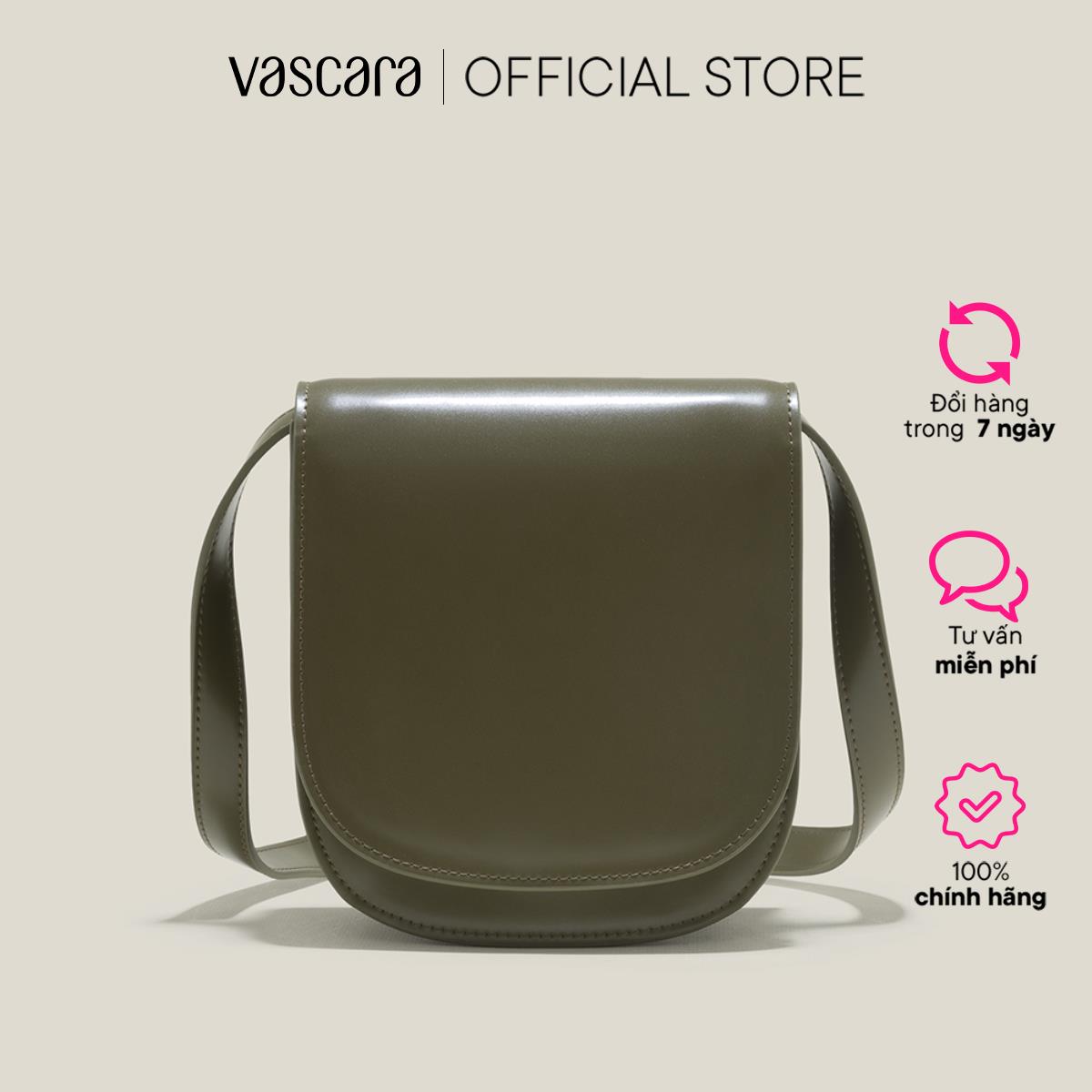 [Voucher 50K | 15.5  - 17.5] Vascara Túi Đeo Vai Casual Nhấn Ngăn Đôi - SAT 0324
