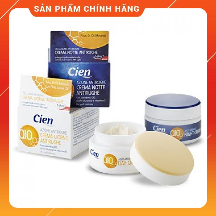 Bộ Đôi Dưỡng Da Chống Lão Hoá Ngày Đêm Cien Q10 50Ml