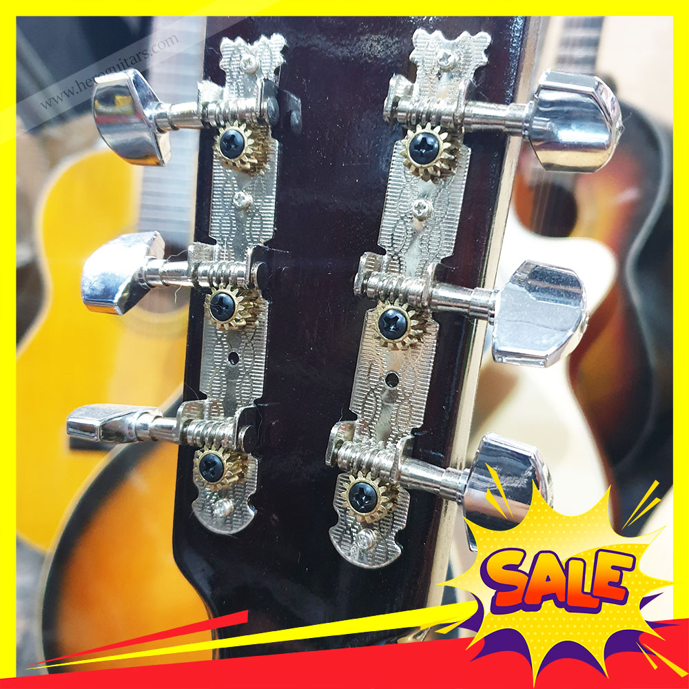 Bộ Khóa tay vặn cho guitar - Bộ khóa inox đàn guitar Acoustic + Bộ khóa đàn guitar Classic