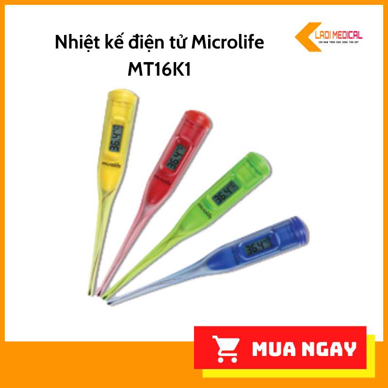 [Hcm]Nhiệt Kế Điện Tử Microlife Mt16K1 Màu Ngẫu Nhiên Bảo Hành Trọn Đời