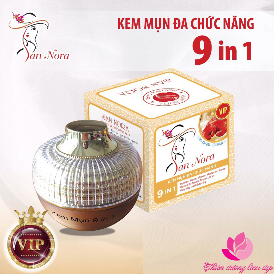 Kem Mụn Đa Chức Năng 9 In 1 San Nora - 30G